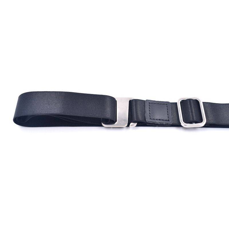 DHAO-Mens Shirt Stay Tuck It Belt Non-slip Wrinkle Bandage Super Belt - Black 2.5