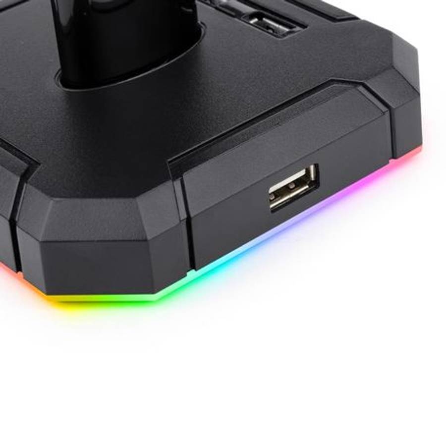 Redragon - Scepter PRO Quad USB2.0 RGB Headset Stand - Redragon - Scepter PRO Quad USB2.0 RGB Hea...