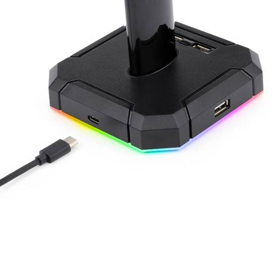Redragon - Scepter PRO Quad USB2.0 RGB Headset Stand - Redragon - Scepter PRO Quad USB2.0 RGB Hea...