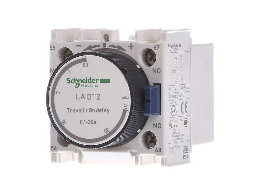 Auxiliary Contact Block, Time Delay, 0.1 to 30 s, 1 NO + 1 NC