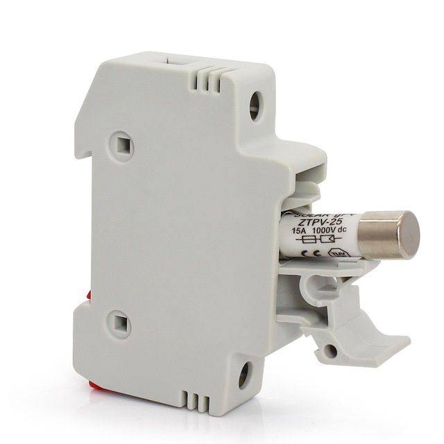 Fuseholder, DIN Rail, 600V, 30A, 10.3 x 38mm, 1 Pole, IP20