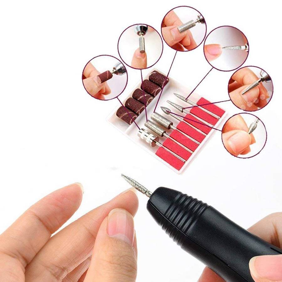 Professional Manicure Pedicure Machine Kit Set - Black