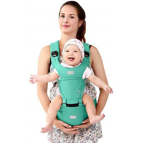 Baby Carrier with Hip Seat - green