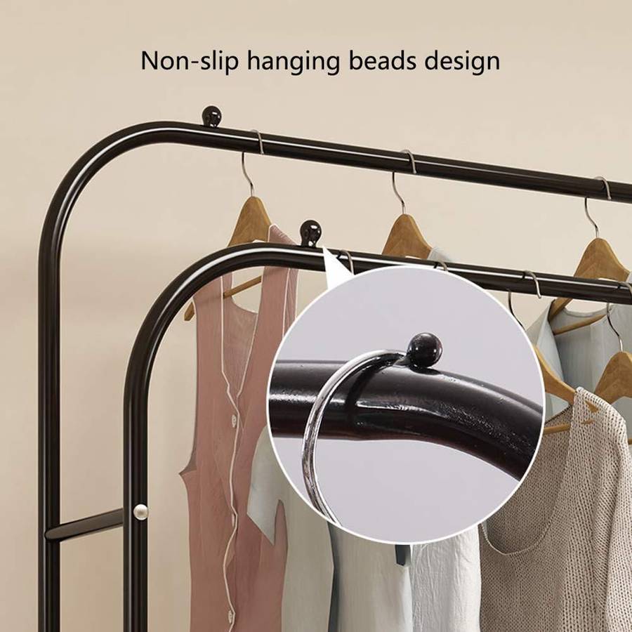 Double Pole Clothing Storage Rack