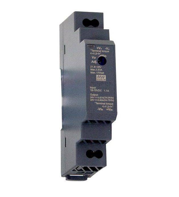 Mean Well, DC/DC Converter, Railway, 1 Output, 15 W, 12 V, DDR-15G-12