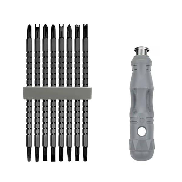Multifunction Screwdriver Set with Torx Key for Household Repair Magnetic Drill Bits 17 in 1 Combo
