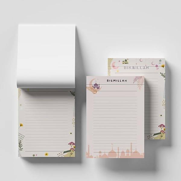 Muslim Writing Pad and Islamic Notepads 2 Pack [Journal]
