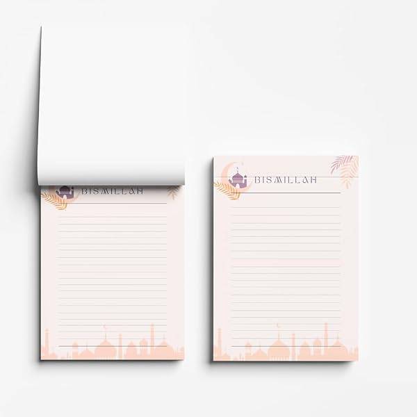 Muslim Writing Pad and Islamic Notepads 2 Pack [Journal]