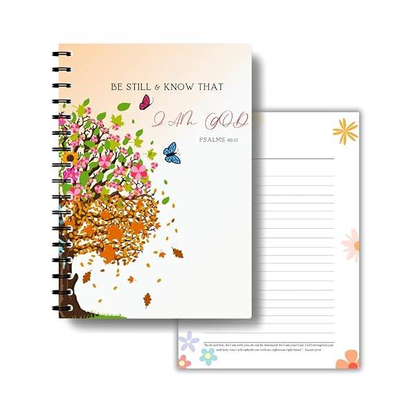 Gift for Christian Moms, A5 Bible Journal Faith Quotes