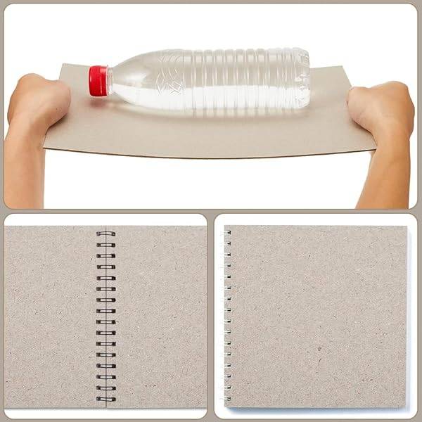 De Halm Grey ChipBoard A3 and A4 Kraft Board 20 Pack (A4)