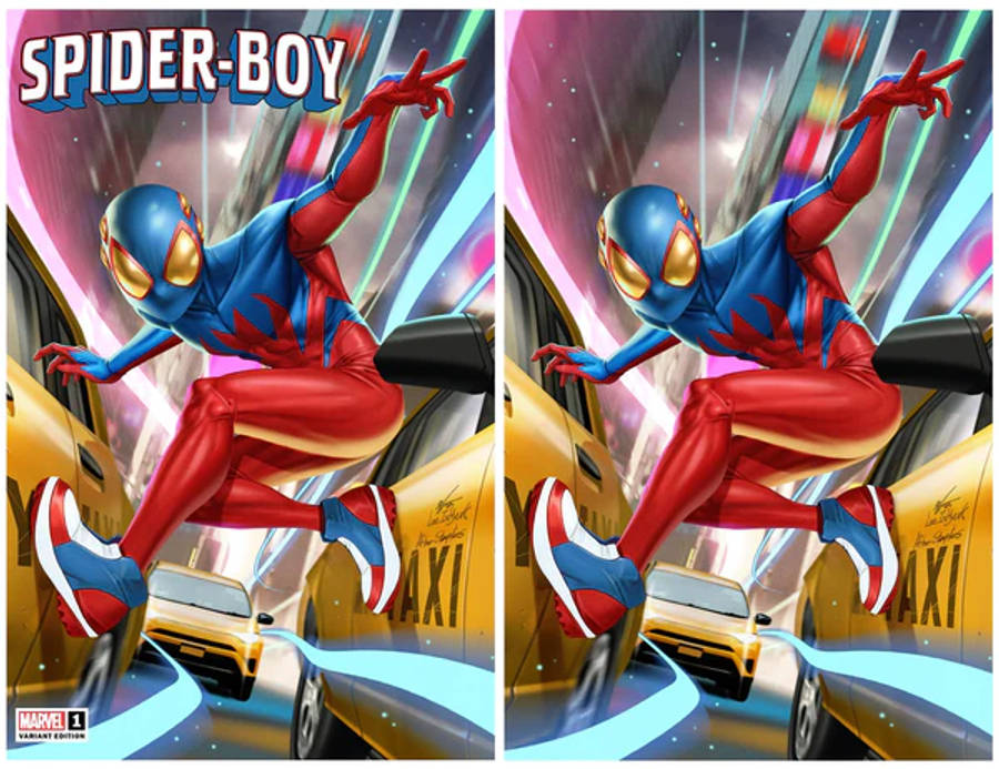 SPIDER-BOY #1 INHYUK LEE TRADE/VIRGIN VARIANT SET LIMITED TO 600 SETS WITH NUMBERED COA