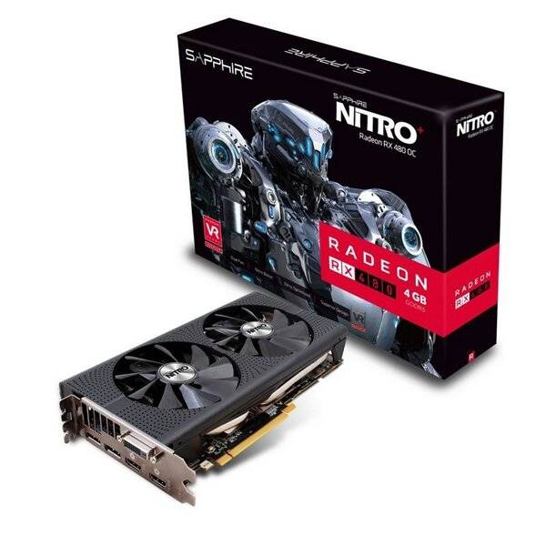 SAPPHIRE NITRO+ RADEON RX 480 4G GDDR5 Preowned Graphics Card