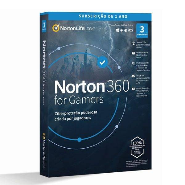 Norton 360 for Gamers AF 1 User 3 Devices Anti-virus