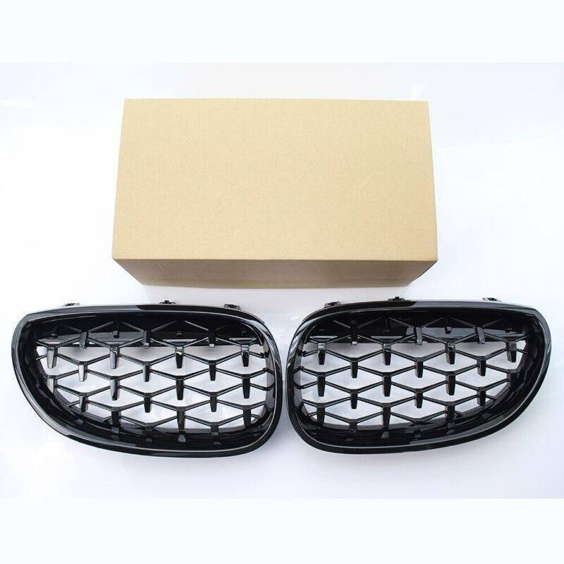 Fit For BMW E60 03-09 5 Series Brand New Grille Black Diamond Metero Style