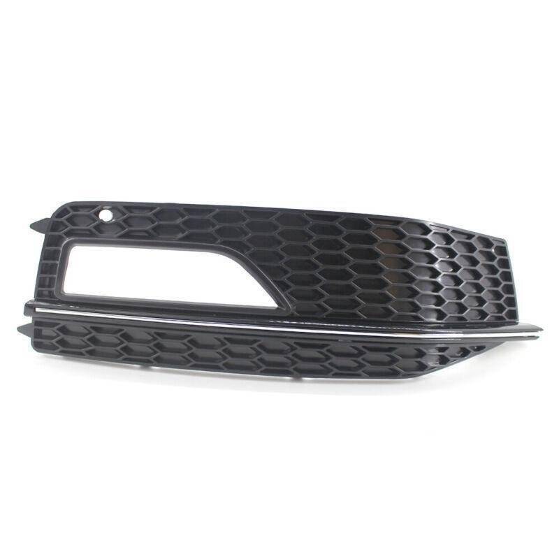 Gloss Black Right Front Fog Light Grille Fit For Audi A4 B8 S-Line S4 13-15