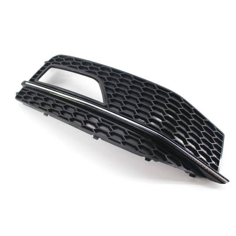 Gloss Black Right Front Fog Light Grille Fit For Audi A4 B8 S-Line S4 13-15