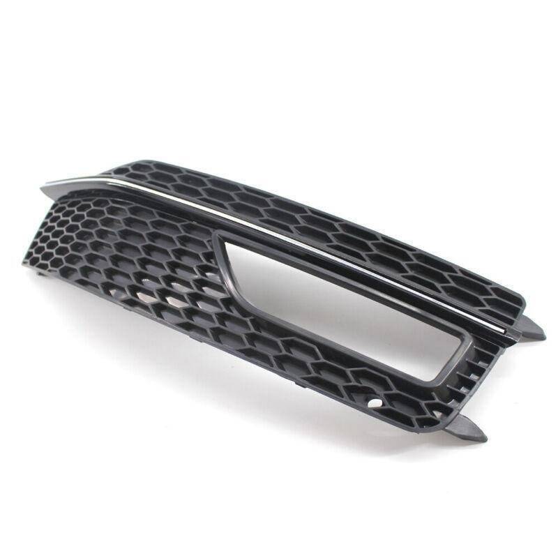Gloss Black Right Front Fog Light Grille Fit For Audi A4 B8 S-Line S4 13-15