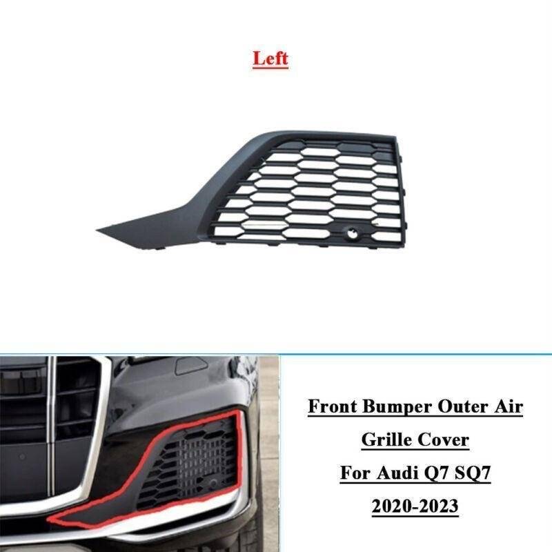 Front Bumper Outer Air Grille Cover Fit Audi Q7 SQ7 20-23 Left Side 4M0890681A