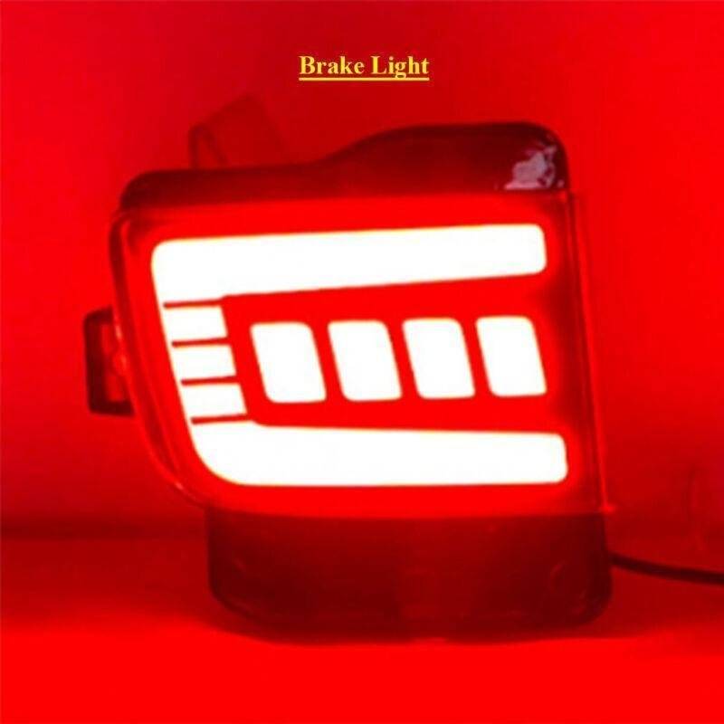Red Rear Taillight Bumper Reflector Light For Toyota Land Cruiser 16-20 Pair A