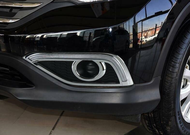For Honda CRV CR-V 2012-2014 Led Front Bumper Fog Light White Color Light Guide