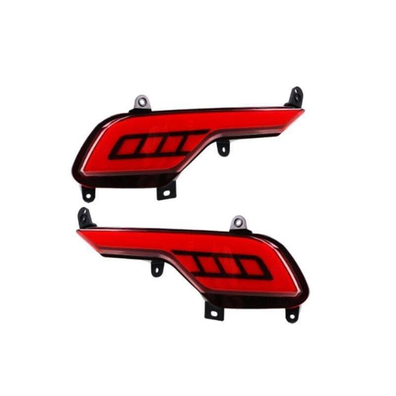LED Rear Bumper Brake Tail Light Fog Lamp For Hyundai Santa Fe IX45 16-18 Pair