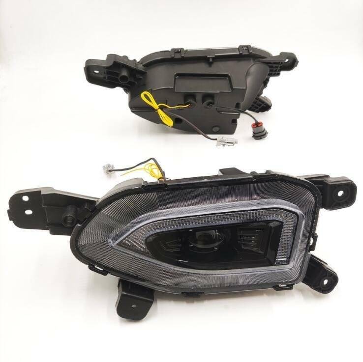 Front Bumper Fog lamp Light Complete Kit For Hyundai Kona 2018 2019-2021