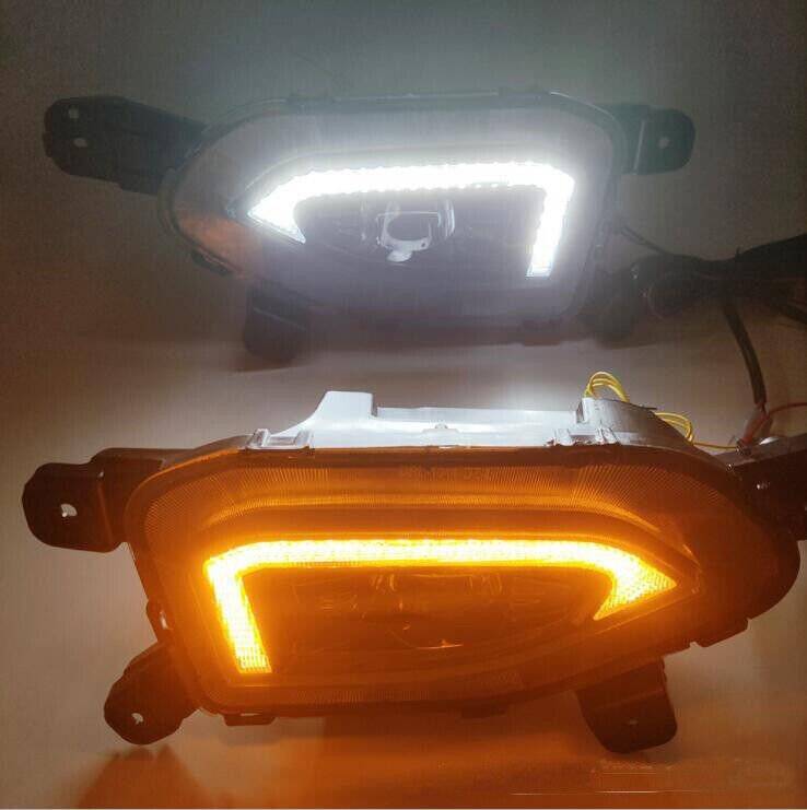 Front Bumper Fog lamp Light Complete Kit For Hyundai Kona 2018 2019-2021