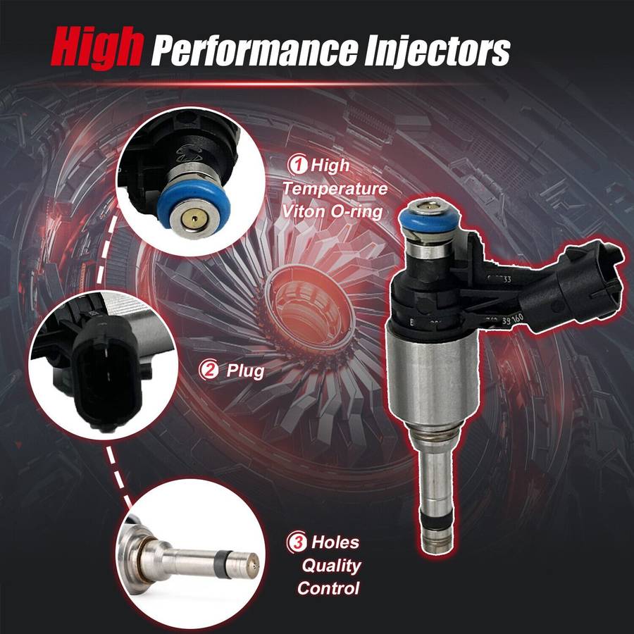 4X Fuel Injectors Compatible Hyundai Veloster Tucson KIA 1.6L Turbo 35310-2B160