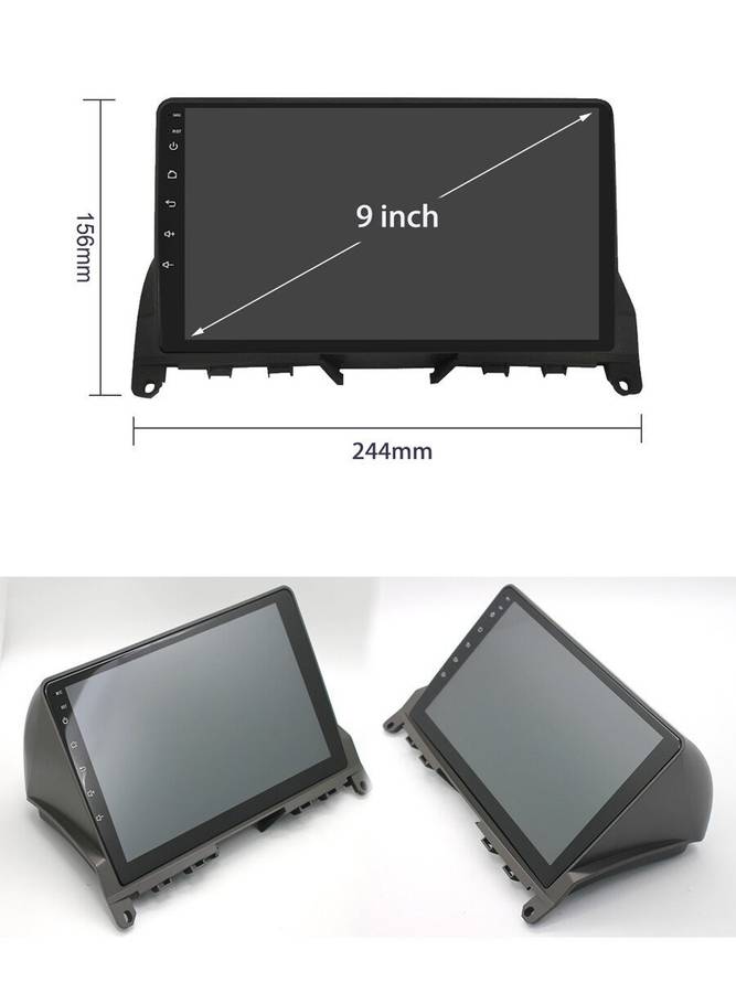 9" Android 12 CarPlay Car Stereo Radio GPS For Mercedes Benz C Class W204 S204