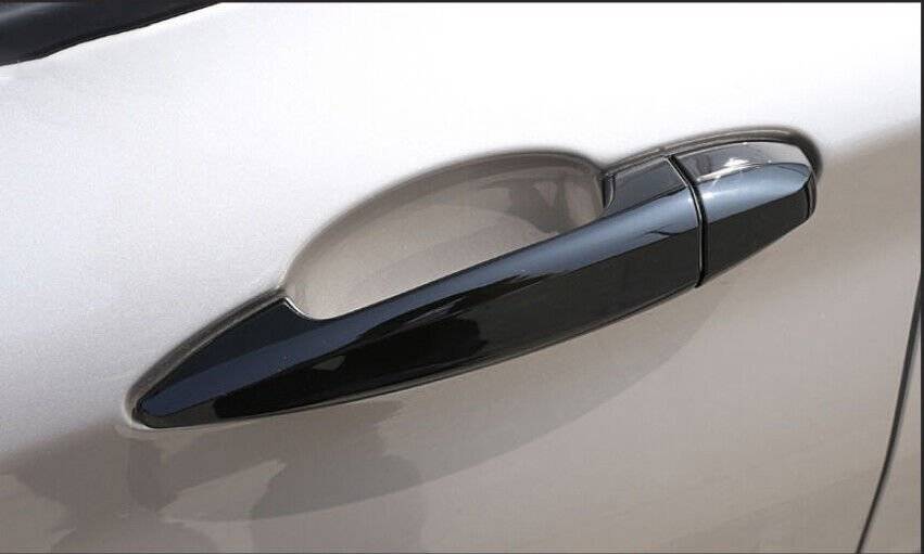 For BMW X5 F15 X6 2014-2018 ABS Black Exterior Outside Door Handle Cover Trim