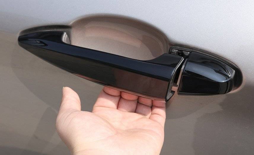 For BMW X5 F15 X6 2014-2018 ABS Black Exterior Outside Door Handle Cover Trim