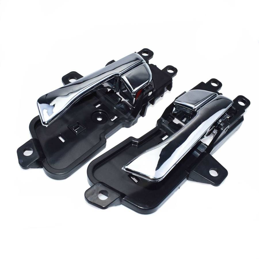 Left &amp; Right Pair Inside Interior Door Handle Chrome For Hyundai Sonata 2011-15