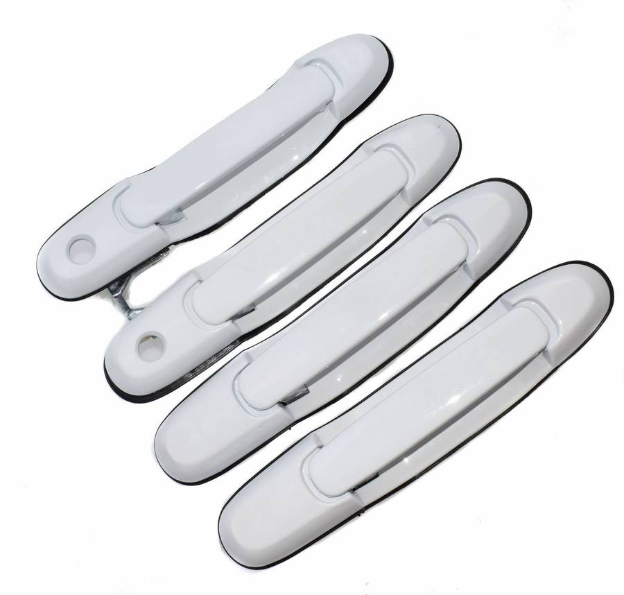 New Front Rear Left Right Exterior Door Handles White For Toyota Sienna 98-03