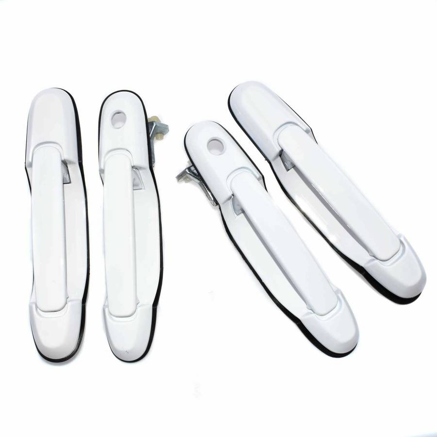 New Front Rear Left Right Exterior Door Handles White For Toyota Sienna 98-03
