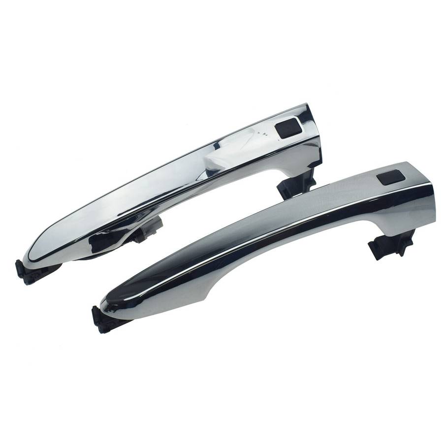 Chrome Front Left &amp; Right Door Smart Key Handles Pair For Hyundai Tucson 2016-20