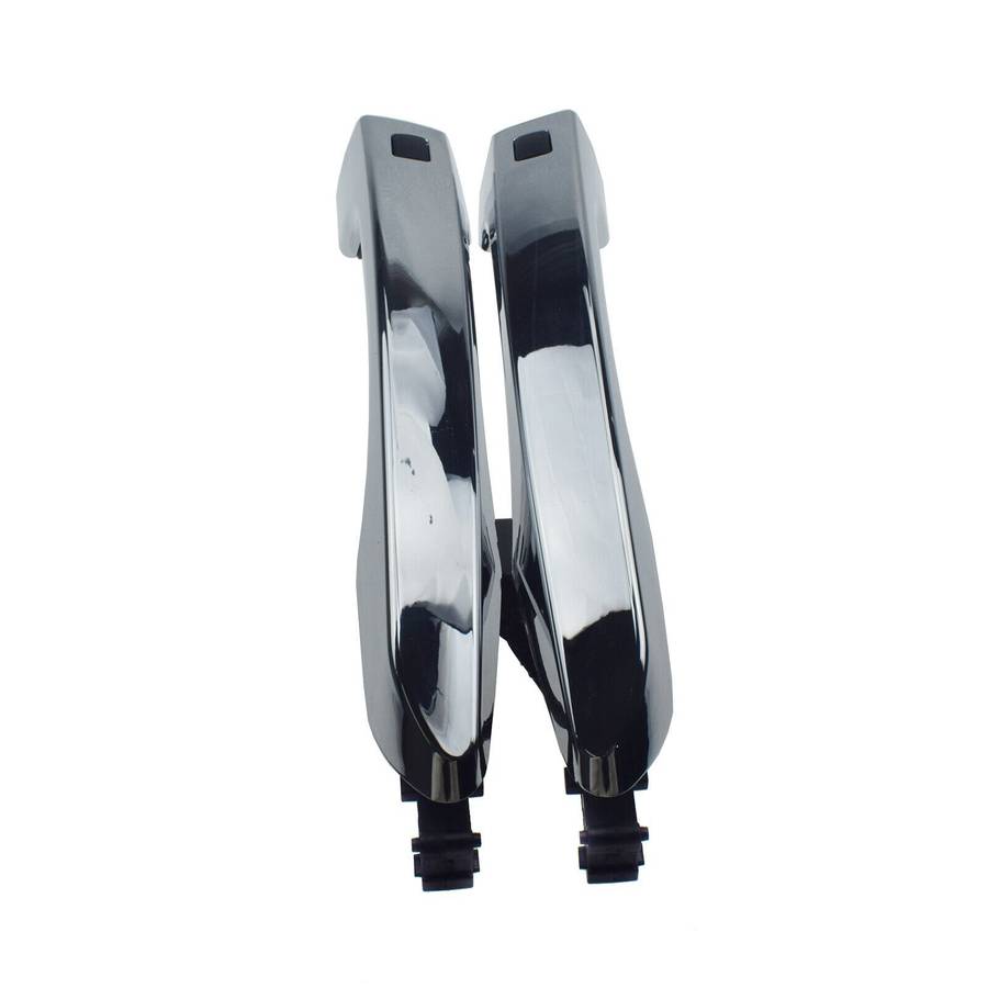 Chrome Front Left &amp; Right Door Smart Key Handles Pair For Hyundai Tucson 2016-20