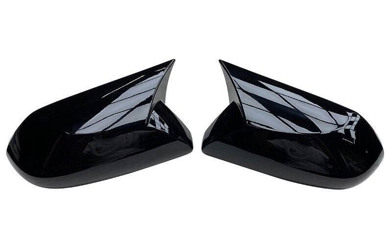 Rear View Side Door Mirror Cover Trim Glossy Black For Toyota Avalon 2019-2021