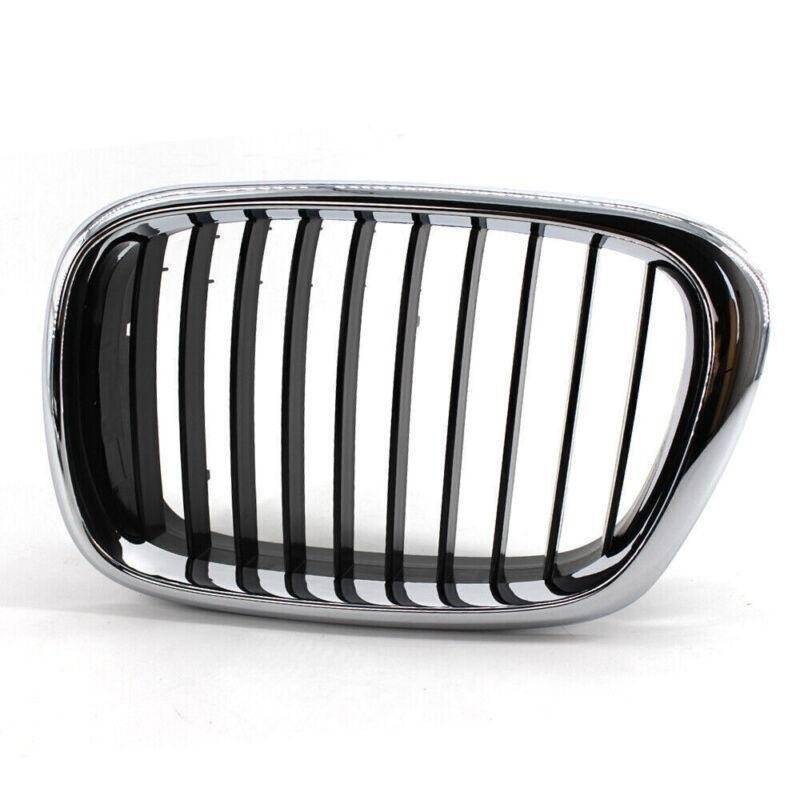 Pair of Half Chrome Front Kidney Grille fit for BMW E39 5 Series 1999-2003