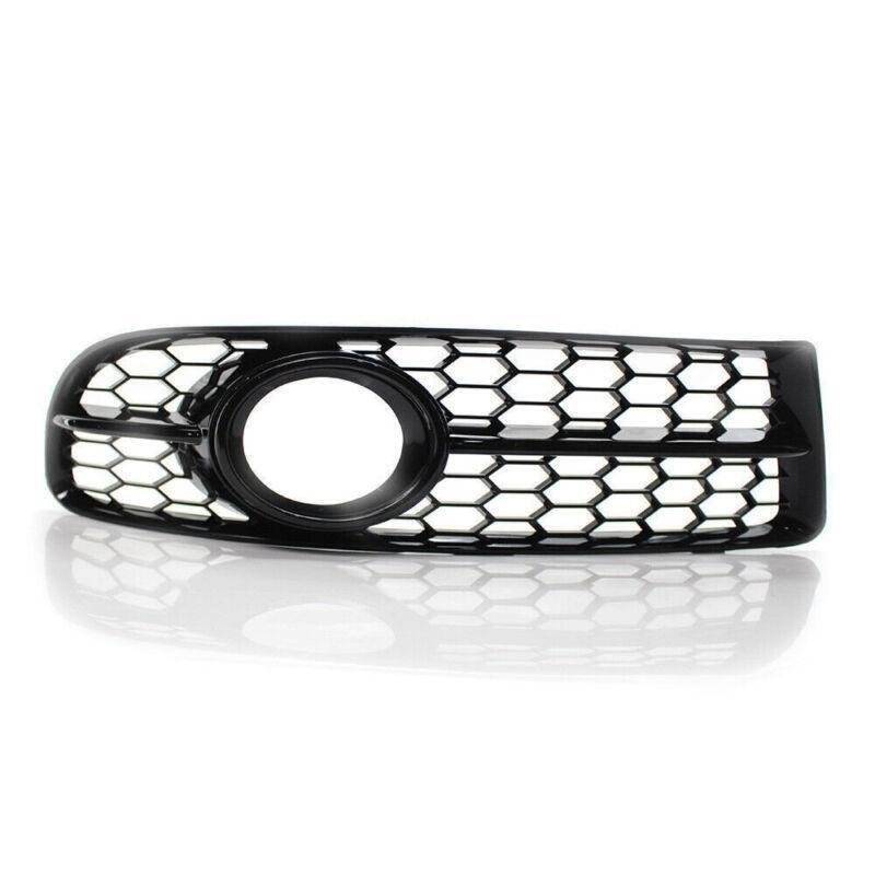 Honeycomb Fog Light Grille w/ Trim Gloss Black for Audi A4 B7 S-Line 05-08