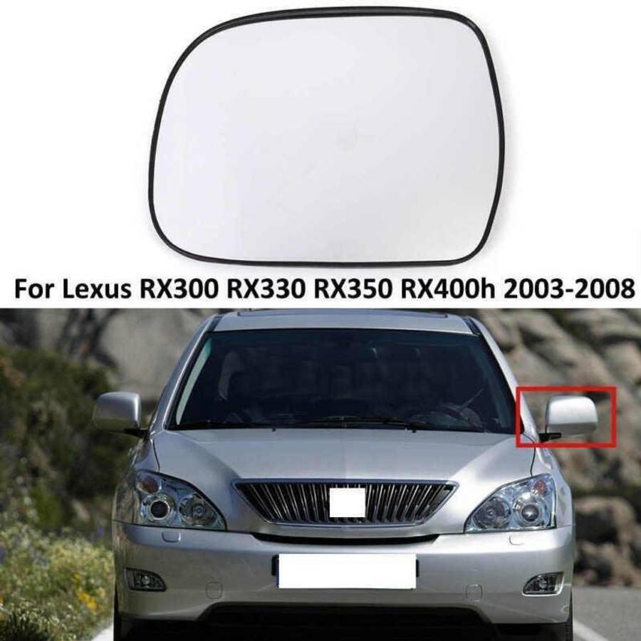 Wing Door Mirror Glass with Heated For LEXUS RX330 RX350 RX400h 2003-2008 Left