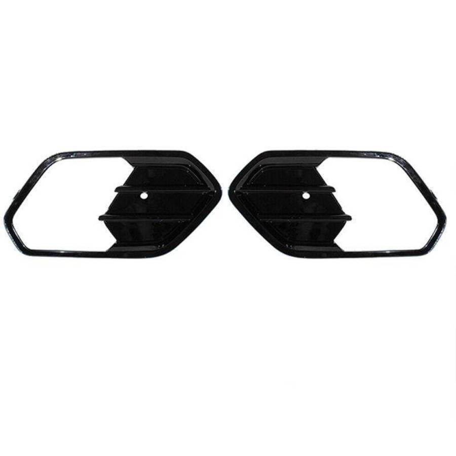 Pair Front Bumper Fog Light Cover Trim Bezel For Ford Escape Guga 2017-2019