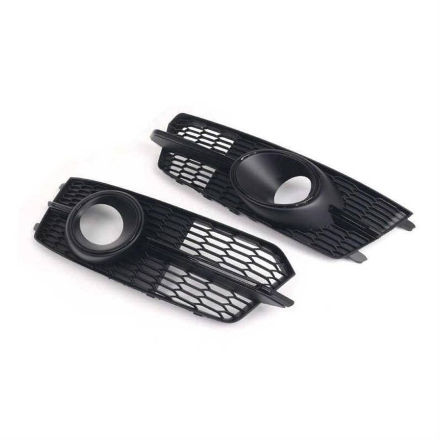 Front Bumper Fog Light Grille Cover For Audi A6 C7 S-LINE 14-18 C7 facelift Pair