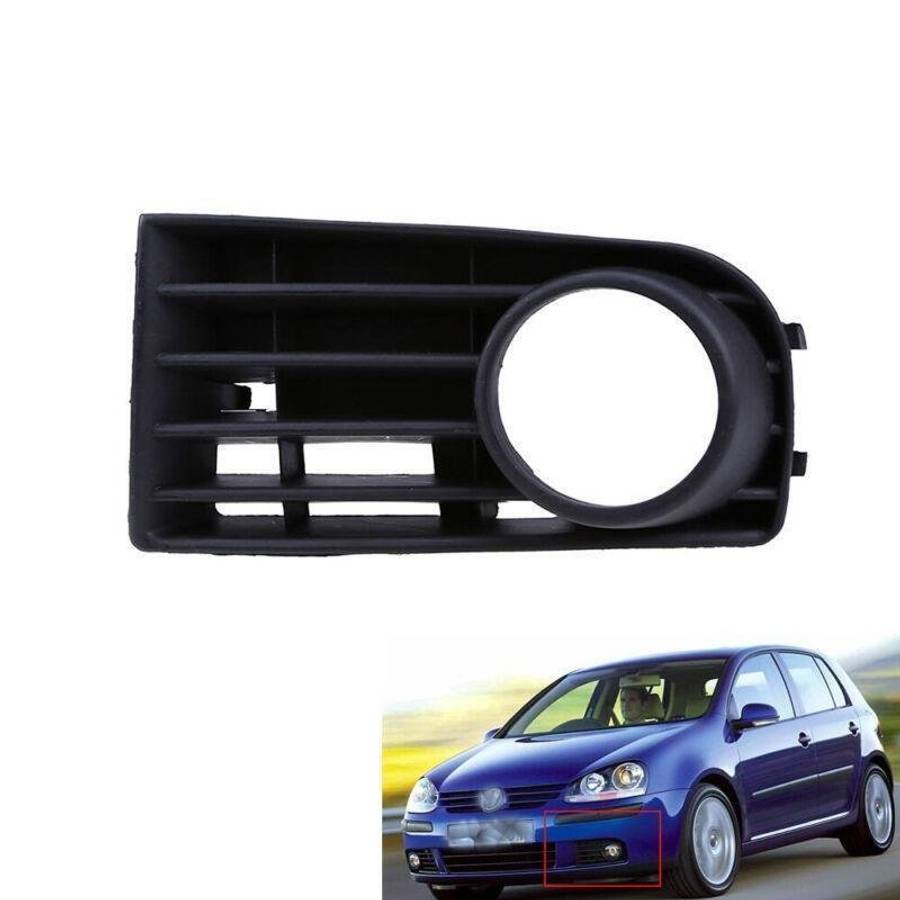 Left Front Bumper Foglight Grille Fit For VW Golf Mk5 05-09