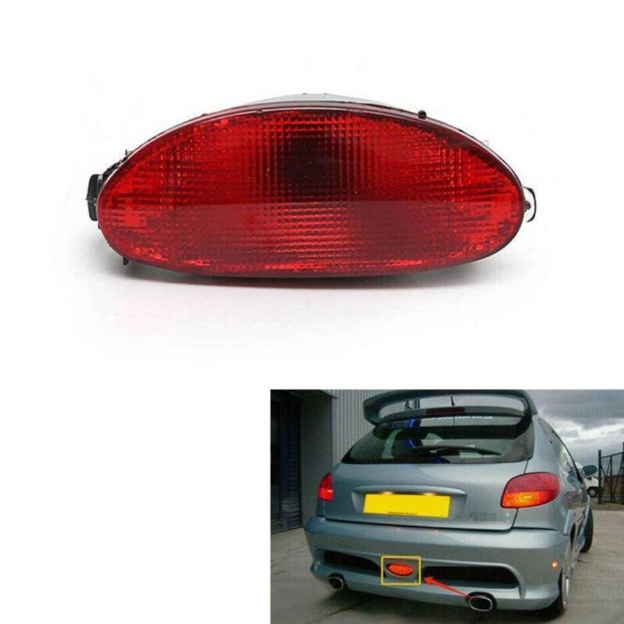 Rear Bumper Lamp Light Reflector Cover For Peugeot 206 Sedan 2006-2012