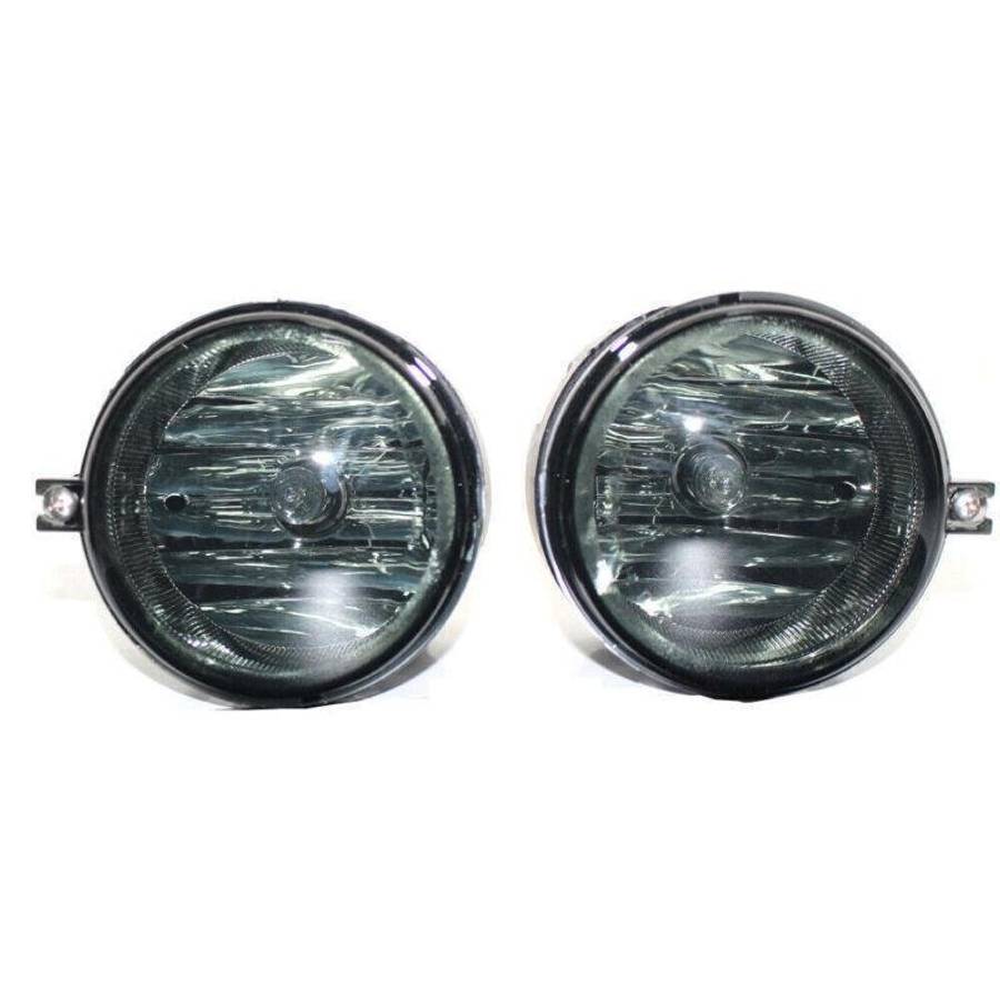 Fits 06-10 Dodge Charger/Challenger Smoke Lens Front Bumper Fog Light/Lamp