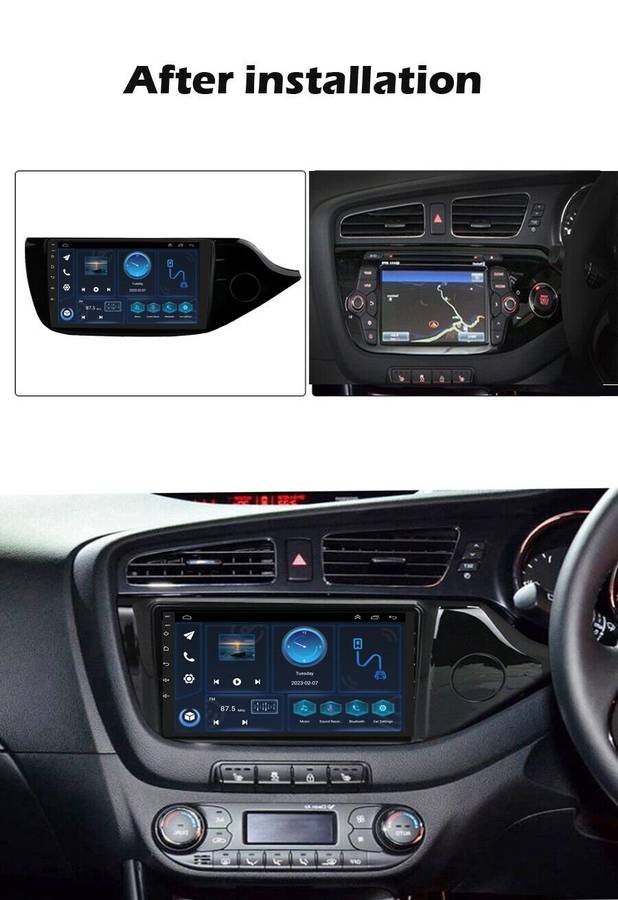 For Kia Ceed 2012-2016 Wifi Head Unit Car Radio GPS Sat Nav Andoid 12 DAB+Stereo