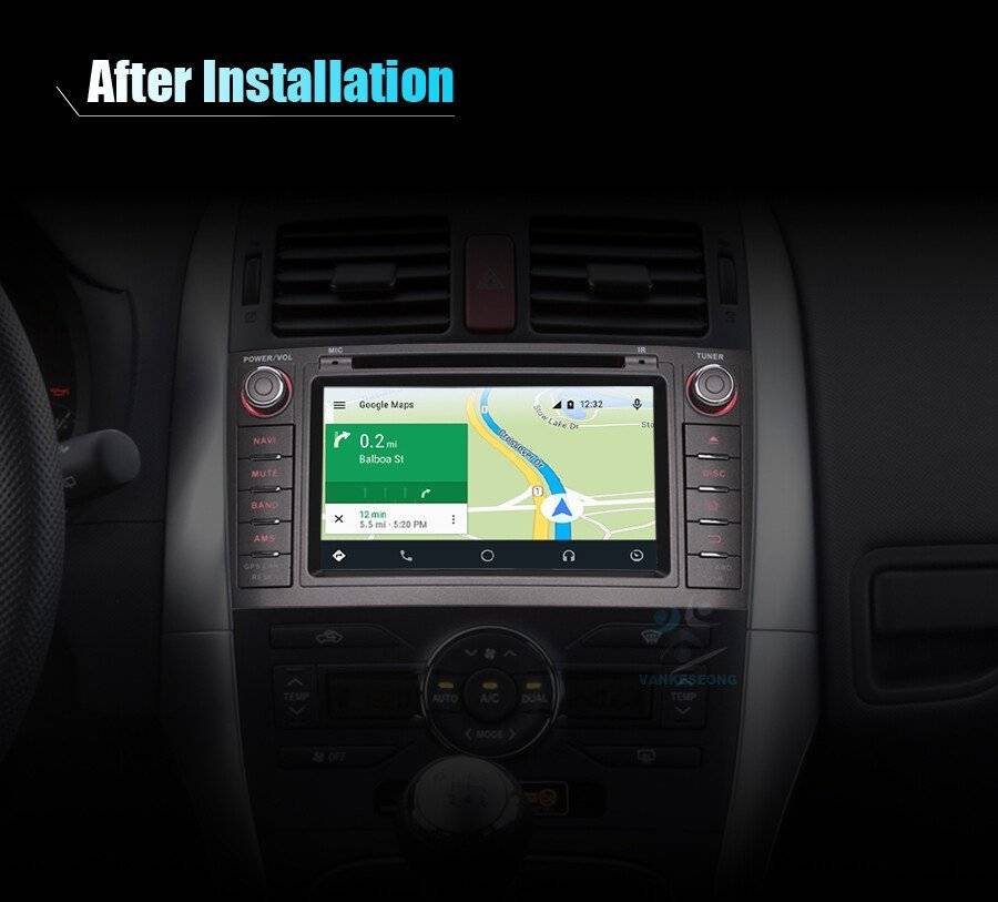7" Android 12 Car DVD GPS Head Unit CarPlay Radio DAB For TOYOTA AURIS 2007-2012
