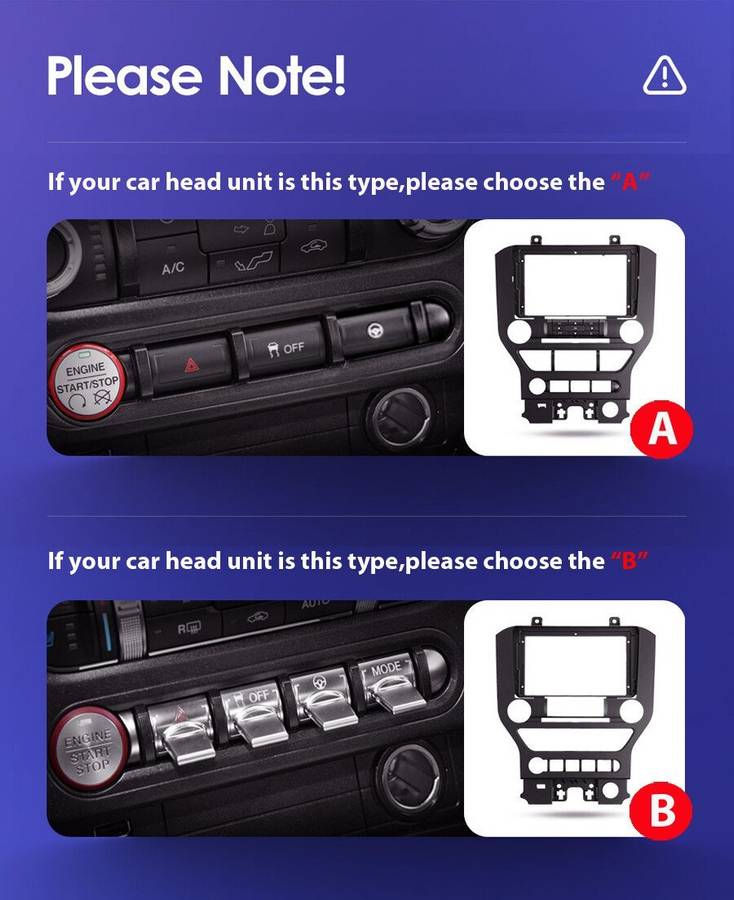 for Ford Mustang 2014-2021 Car Radio Head Unit GPS SatNav Android CarPlay Stereo