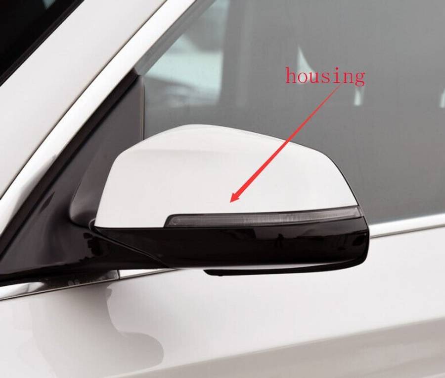 Side View Mirror Housing Markdown New White Left For 14-17 BMW 5 Series GT F07