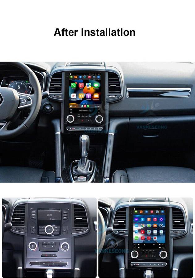 For Renault Talisman Koleos Megane 4 Car Stereo DAB Radio GPS Sat Nav Android 12